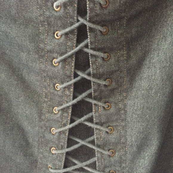 H&M Hennes' denim and lace skirt - Picture 2 of 3